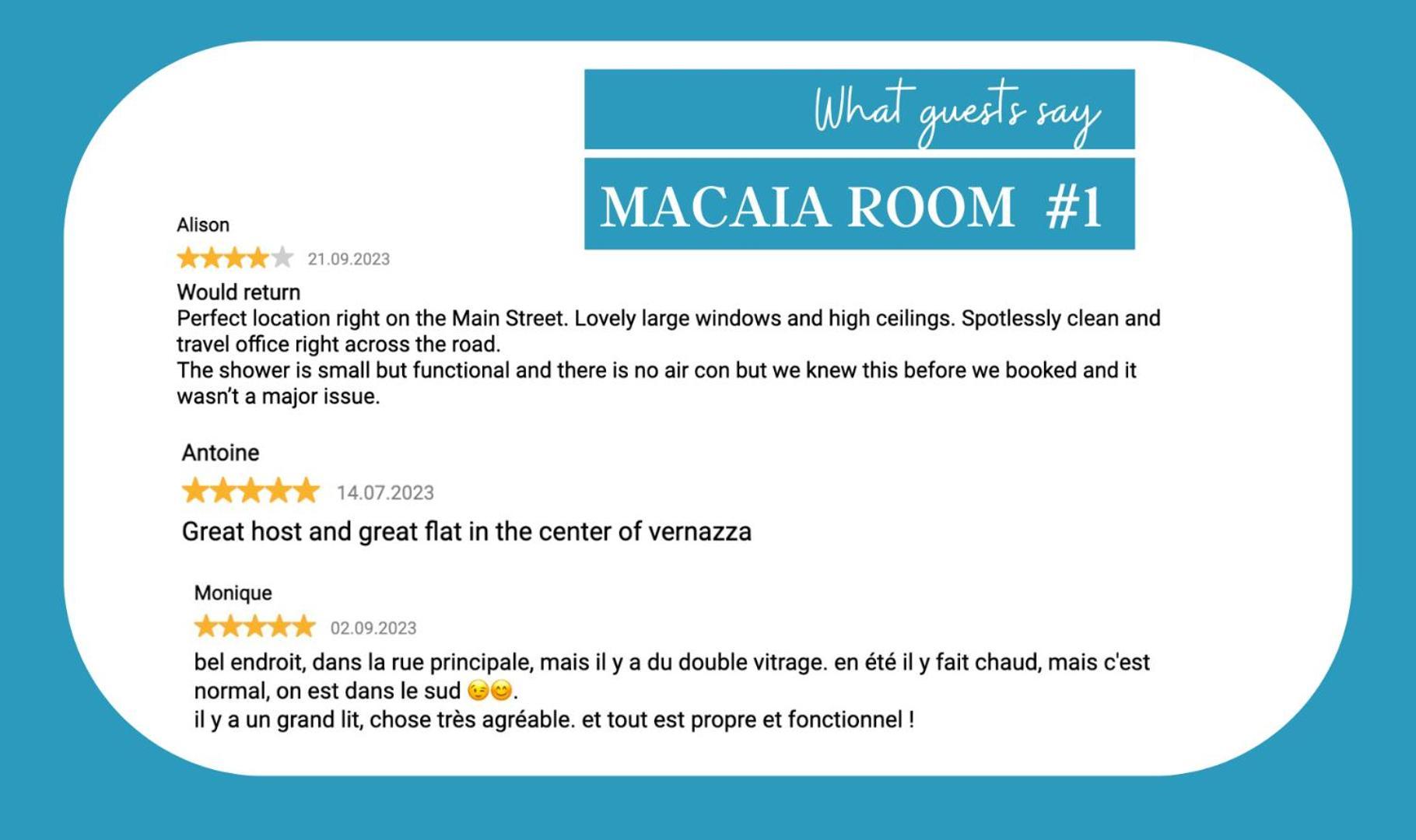 Macaia Room #1 With Ac เวอนาซซา ภายนอก รูปภาพ